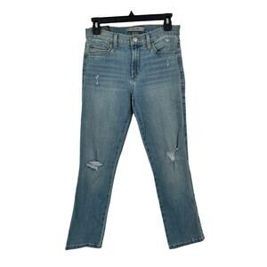 Joe's Jeans straight crop Mid-Rise Distressed Denim size 26